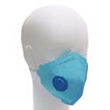 Respirador descartável PFF1 Azul com válvula MFQ CA 36855