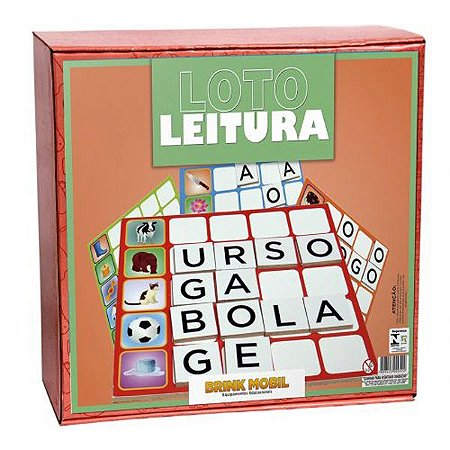 Jogo Alfabetização Loto Leitura Bingo Com 4 Tabuleiros 154 peças - Futura  Brinquedos Educativos