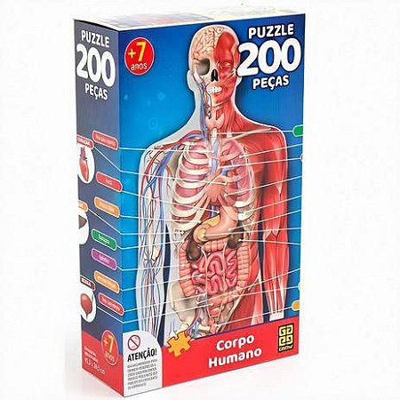 Jogo Quebra Cabeca Puzzle 200 Pecas Mapa do Brasil + 7 Anos na