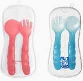 Colher e Garfo Com Estojo Higiênico - multikids