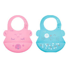 Babador De Silicone Com Pega Migalhas 7123 - Lolly Kinddy