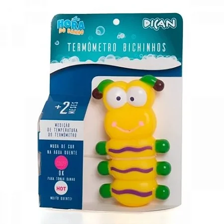 Termômetro de Banho Muda de Cor Água Quente 1322 - Dican