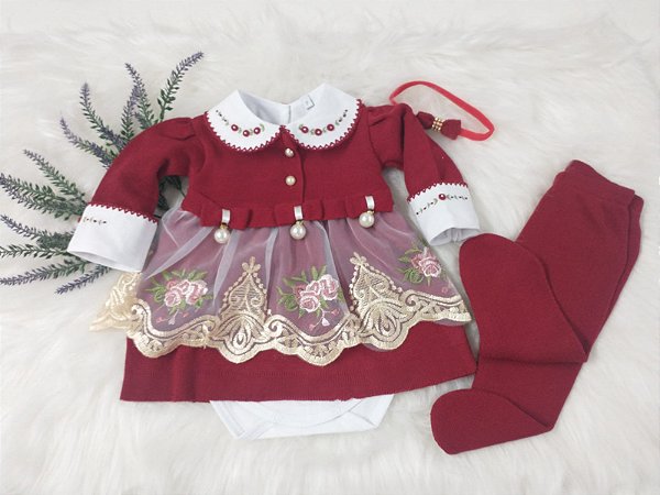 Saída de Maternidade tricô Feminino