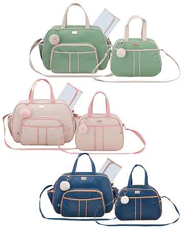 Bolsa Maternidade Classic Kit 3 Pçs 0884 - Espera feliz