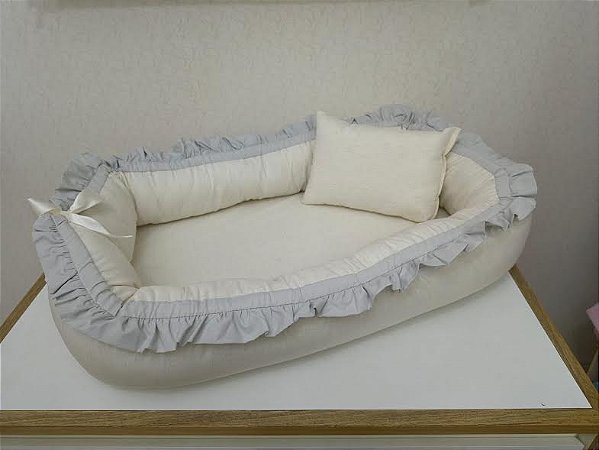Ninho Redutor Premium Linho 2021 Com Almofada - Mariana Baby