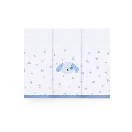 Fralda Super Luxo Bichus Com Faixa 70 x 70 Cm 5321 Mami Papi