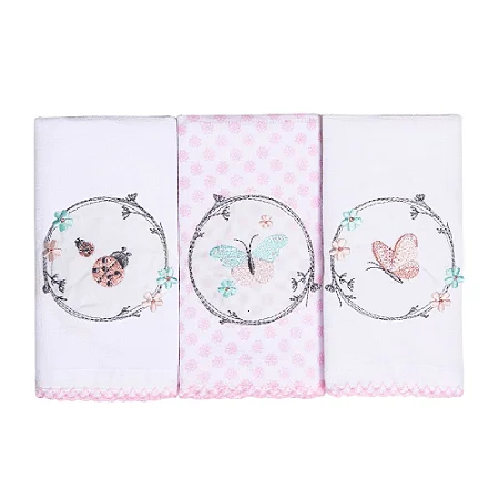 Paninho de Boca Bord. e Estamp. 40 40 cm 1531 - Karinho Papi