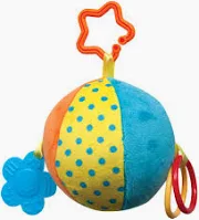 Bola Plush Com Mordedor Colorida 6681 - Buba