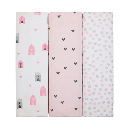 Cueiro Flanelado dos Dois Lados 100% Alg. 100 x 80 cm 4302 - Papi