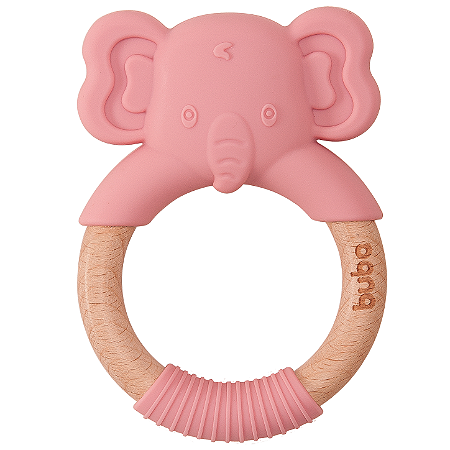 Mordedor Em Silicone e Bambu Elefante 1565 - Buba