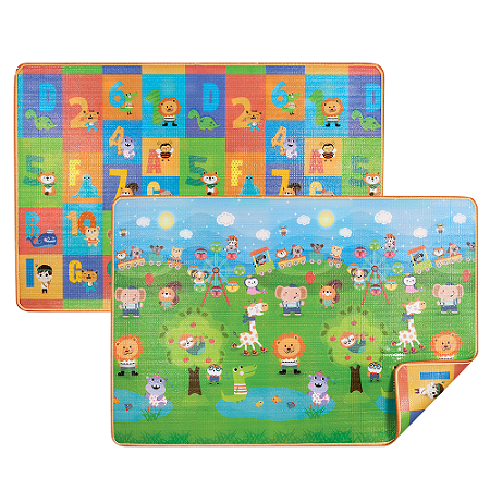 Tapete dupla face happy friends 120 cm x 180 cm - buba