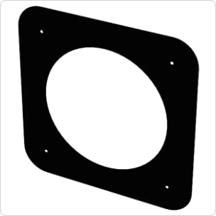 Arremate de Forro em Aço inox304 150mm Pintado de Preto
