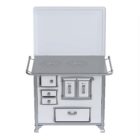 Fogao a Lenha Venax GII N 1 Gab Sec Branco com Tampa