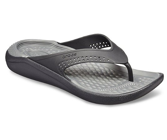 Chinelo Crocs LiteRide™ Flip Cinza