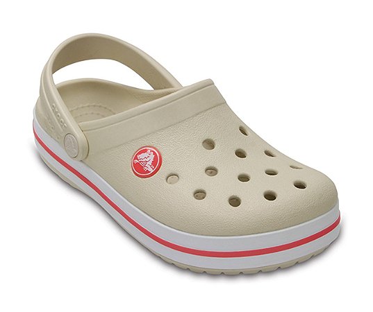 Sandália Crocs Infantil Crocband™ Clog - Stucco/Melon