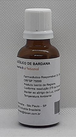 EXTRATO GLICÓLICO DE BARDANA 40mL Produto Botânico com certificado de análise
