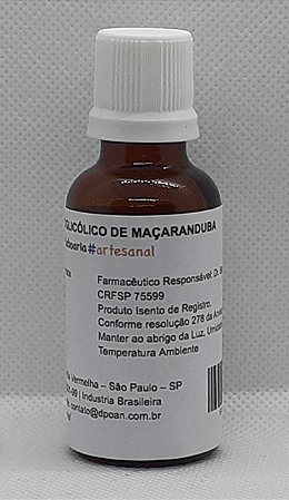 EXTRATO GLICÓLICO DE MAÇARANDUBA 40mL Produto Botânico com certificado de análise