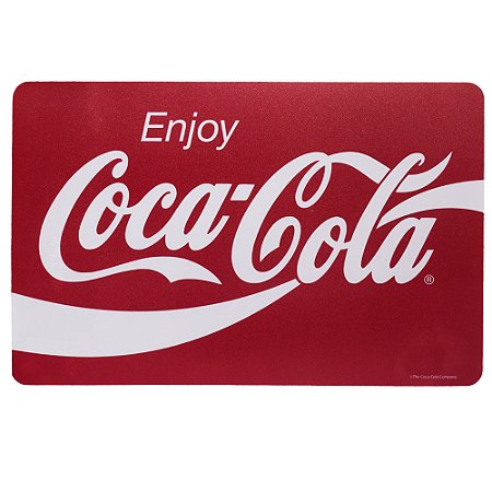 Jogo Americano Coca-cola Enjoy vermelho 43,5x28,5cm