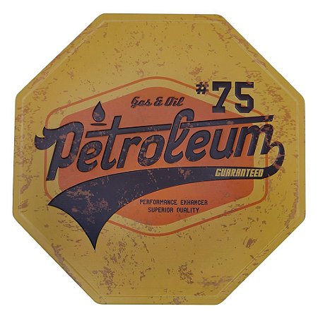 Placa decorativa 75 Petroleum