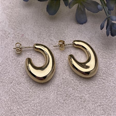 Brinco Tita Semijoia Ouro