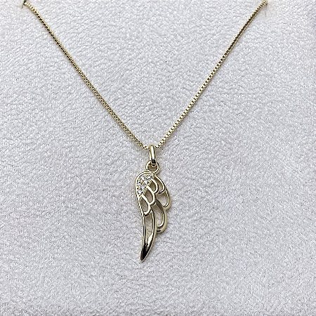 Colar Asinha Semijoia Ouro
