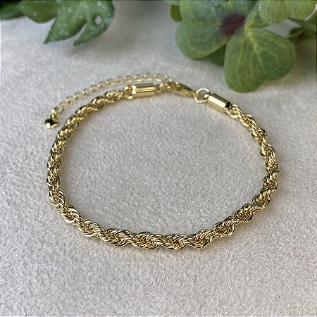 Pulseira Baiana Semijoia Ouro