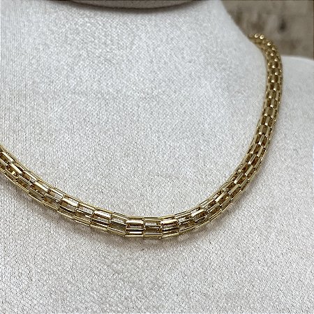Colar Chocker Valéria Semijoia Ouro