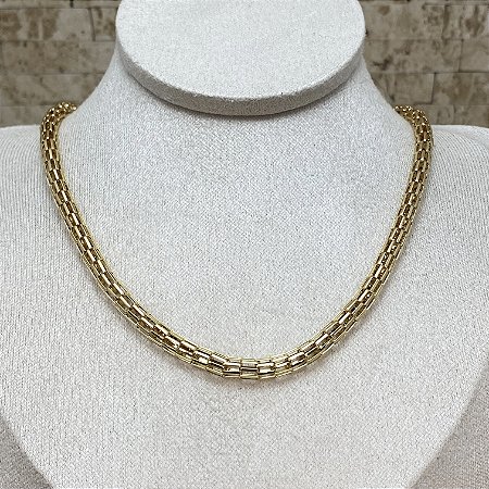 Colar Chocker Valéria Semijoia Ouro