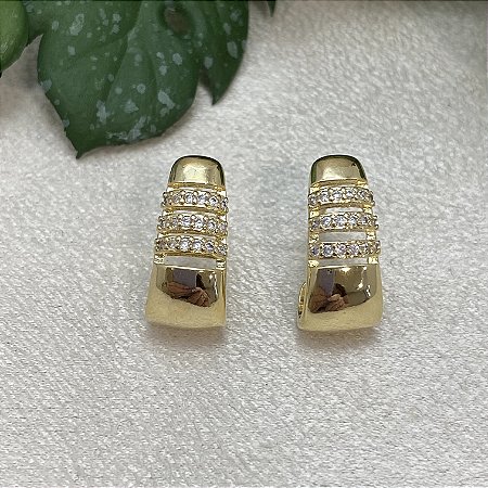 Brinco Érica Semijoia Ouro