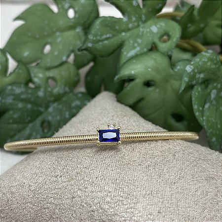 Bracelete Renata Safira Semijoia Ouro