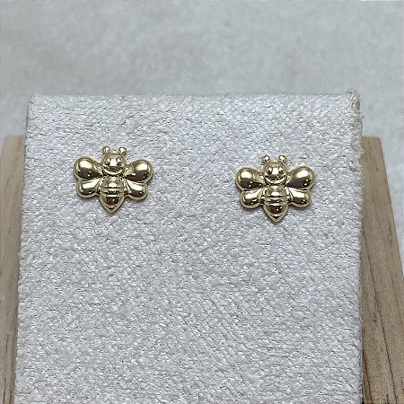 Brinco Abelhinha Gold Semijoia Ouro
