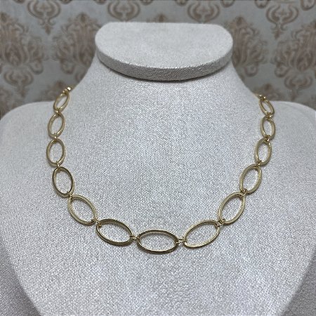 Colar Choker Patrícia Semijoia Ouro