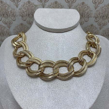 Colar Brigite Semijoia Ouro