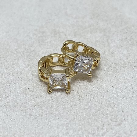 Brinco Argolinha Vânia Semijoia Ouro