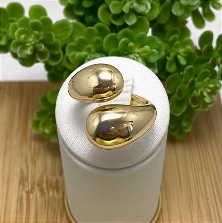 Anel Vai e Vem Semijoia Ouro