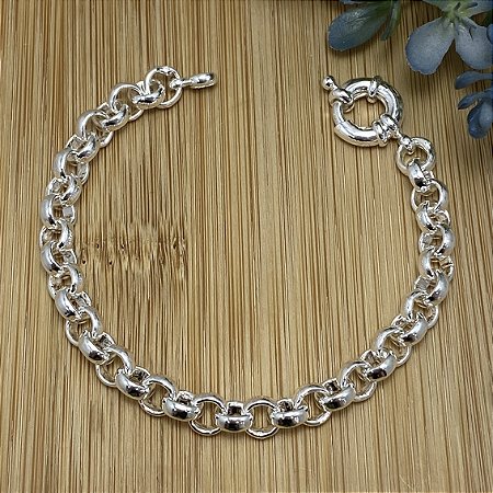 Pulseira Elo Português Semijoia Prata