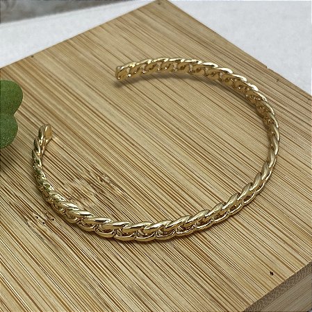 Bracelete Corrente Semijoia Ouro