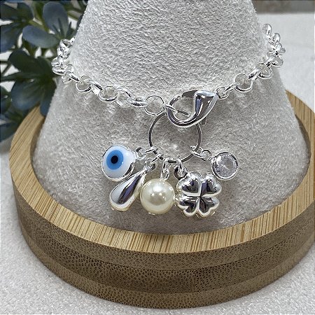 Pulseira Monique Semijoia Prata