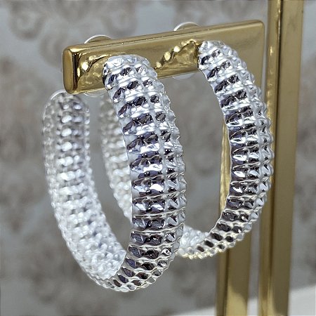 Brinco Argola Lia Semijoia Prata