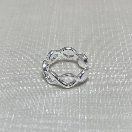 Brinco Falso Piercing Isabel Semijoia Prata