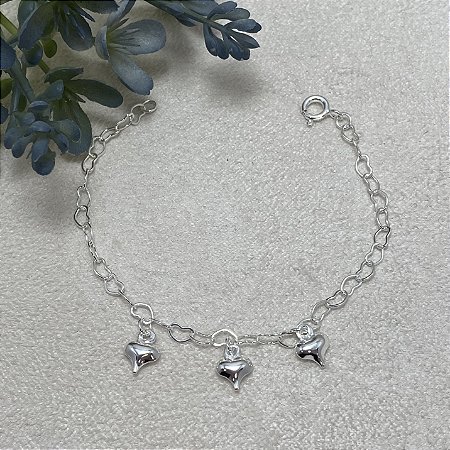 Pulseira Infantil Mariah Semijoia Prata