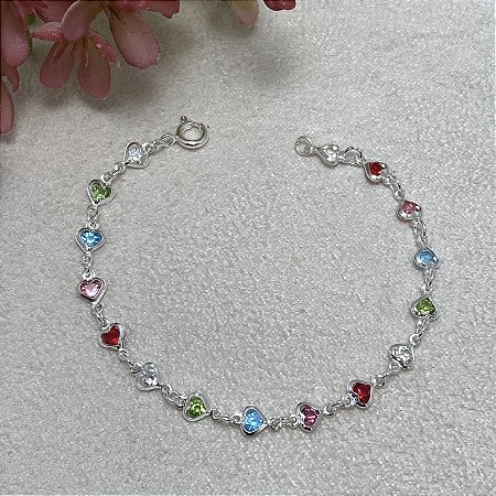 Pulseira Infantil Vivi Semijoia Prata