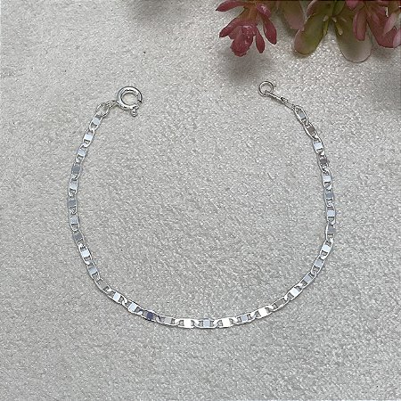 Pulseira Infantil Grumê Semijoia Prata