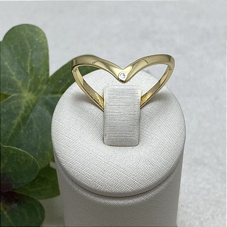 Anel Tubarão Semijoia Ouro