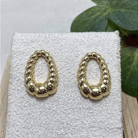 Brinco Celina Semijoia Ouro