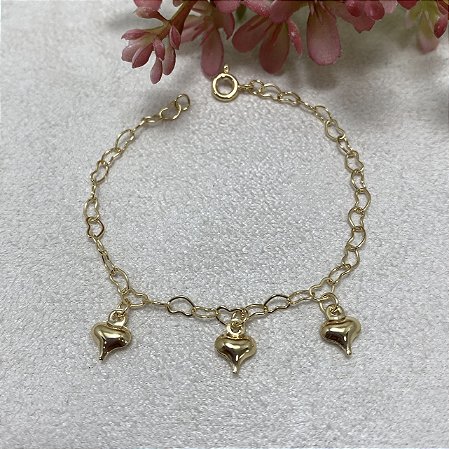 Pulseira Infantil Mariah Semijoia Ouro