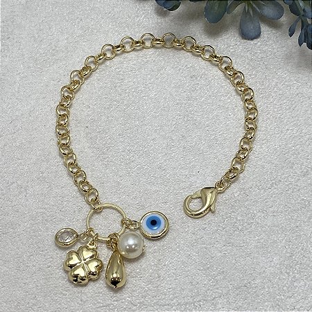 Pulseira Monique Semijoia Ouro