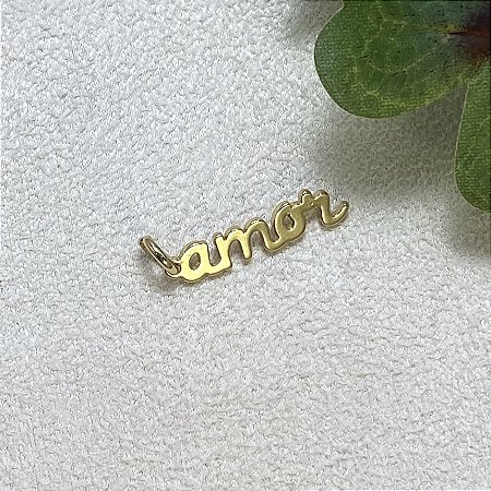 Pingente Amor Semijoia Ouro