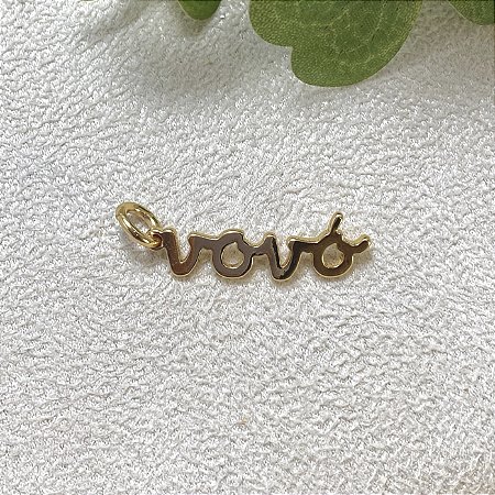 Pingente Vovó Semijoia Ouro
