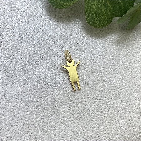 Pingente Menino Semijoia Ouro